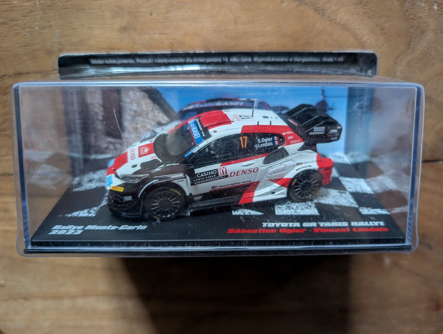 Miniature Toyota GR Yaris Rally1 – Sébastien Ogier, Rallye Monte-Carlo 2023 (1/43)