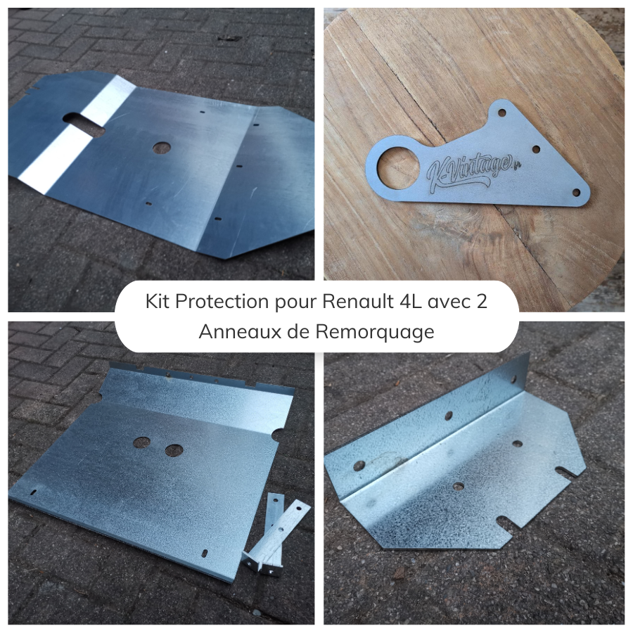 Kit Protection pour Renault 4L avec 2 Anneaux de Remorquage – Spécial 4L Trophy et Raids