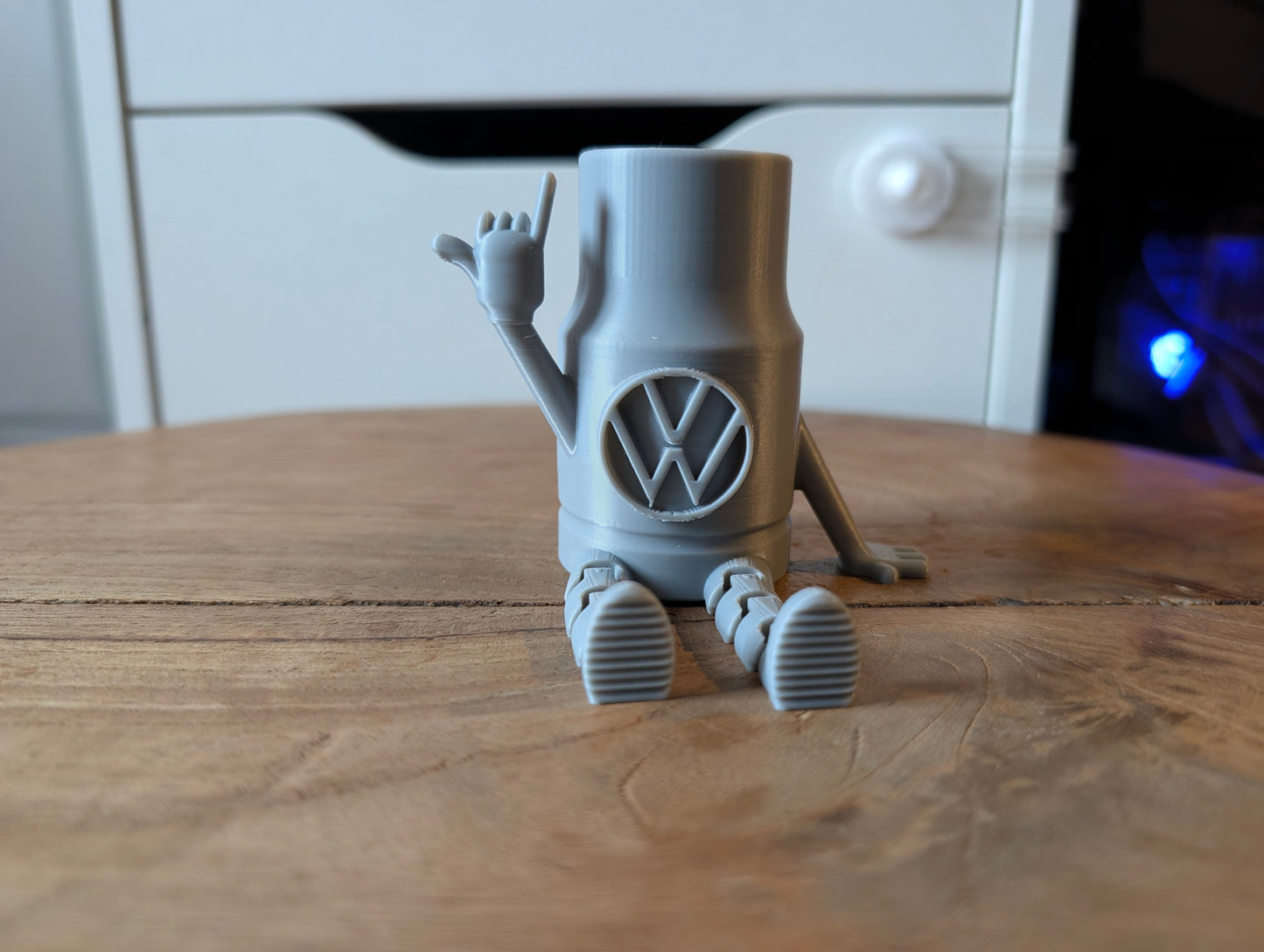 Mini-Douille VW "Shaka" – Gris métallisé
