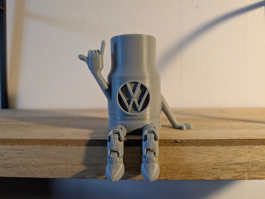 Mini-Douille VW "Shaka" – Gris métallisé