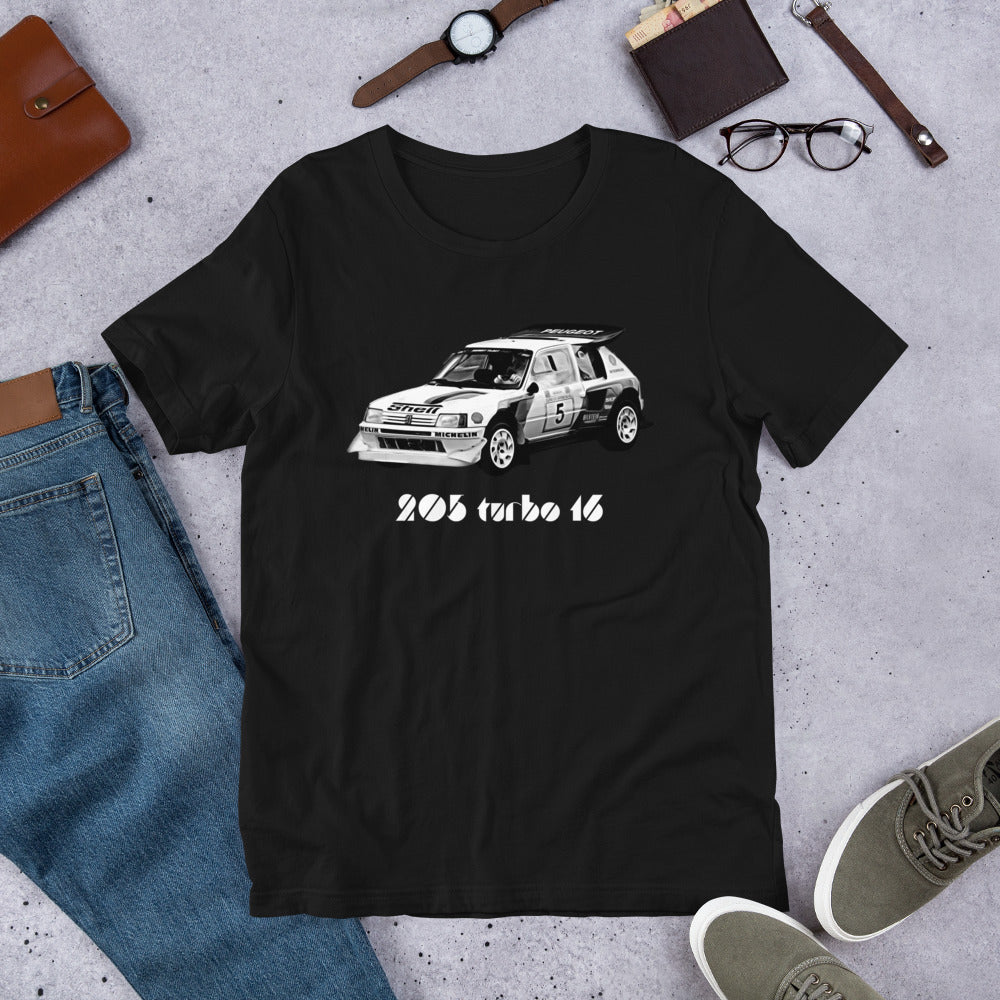 T-shirt Rallye 205 Turbo 16