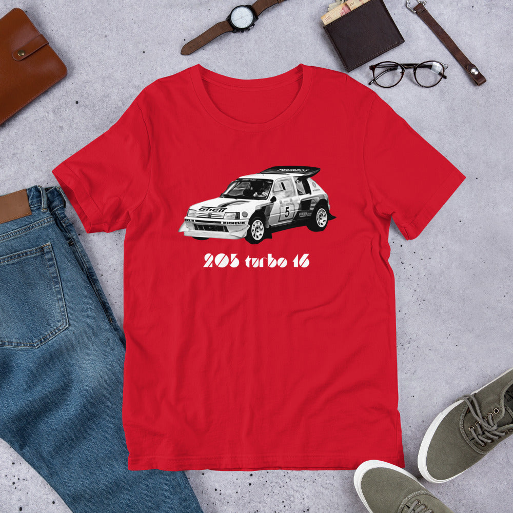 T-shirt Rallye 205 Turbo 16